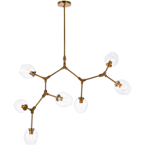 Cavoli 7 Light 57 inch Brass Chandelier Ceiling Light