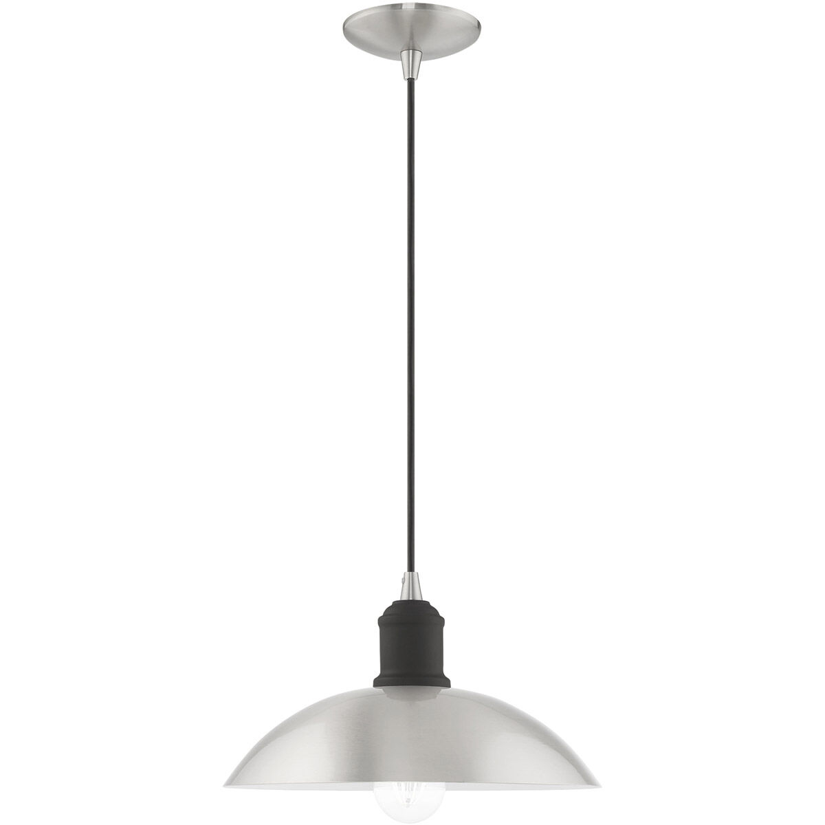 Allison 1 Light 13 inch Brushed Nickel Mini Pendant Ceiling Light