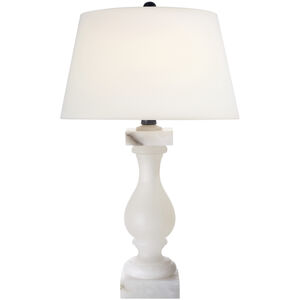 Chapman & Myers Balustrade Alabaster Table Lamp in Linen