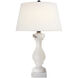 Chapman & Myers Balustrade 27 inch 150 watt Alabaster Table Lamp Portable Light in Linen