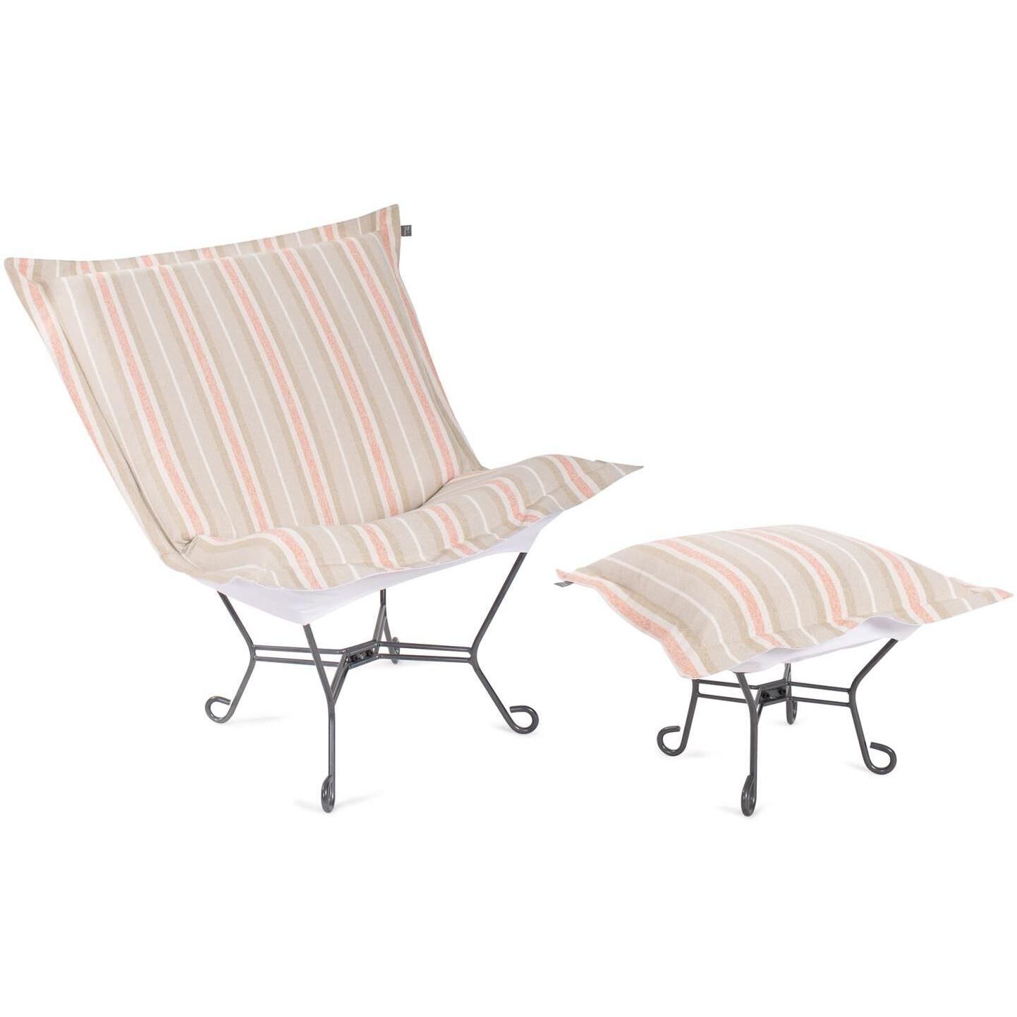 Dune Terra Outdoor Puff Scroll Chair