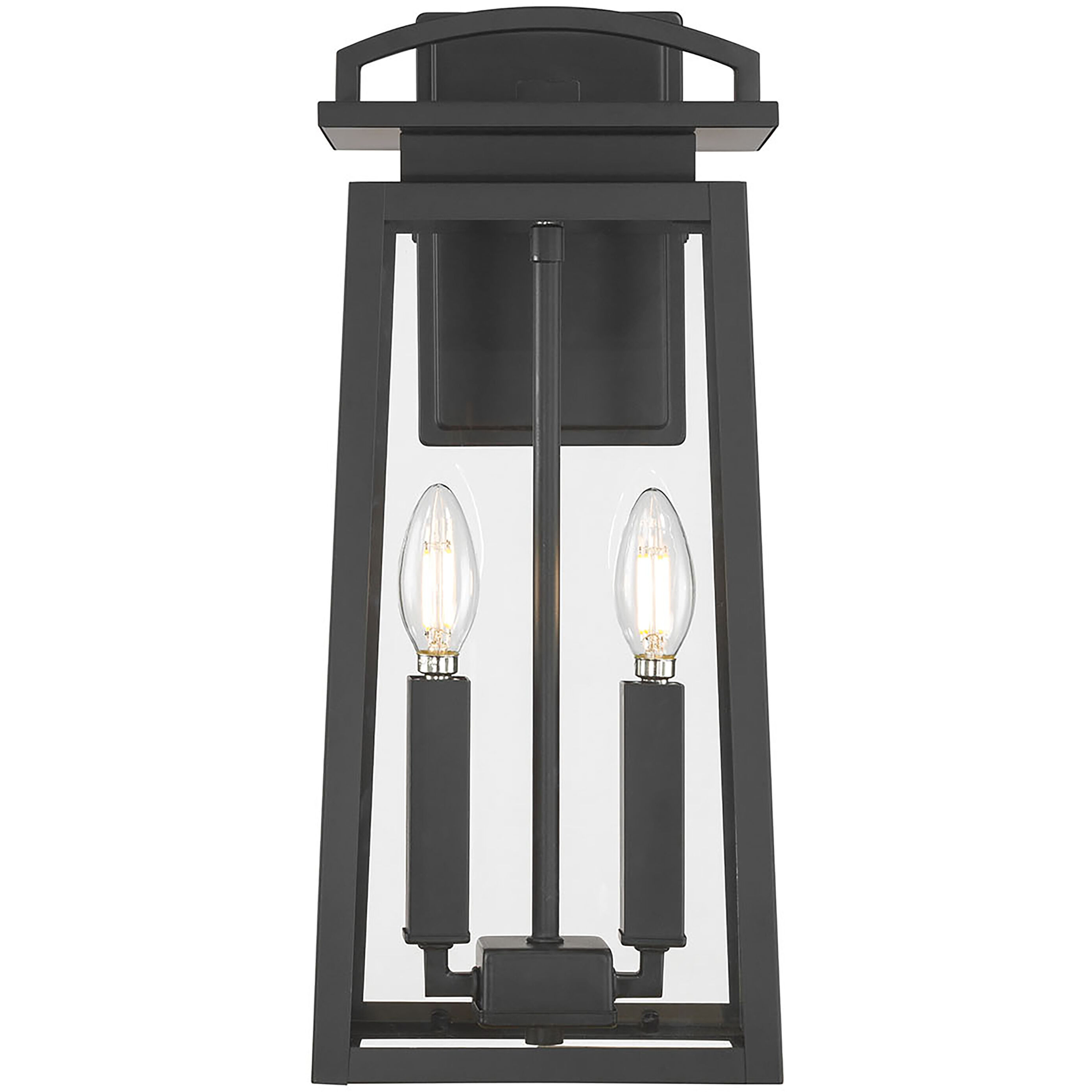 Kendrix 2 Light 17.5 inch Powder Coated Black Outdoor Wall Sconce