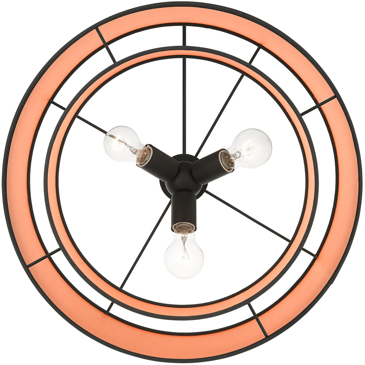 Sentosa 3 Light 20 inch Black Pendant Ceiling Light