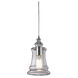 Greece 1 Light 6 inch Polished Chrome with Smoke Mini Pendant Ceiling Light