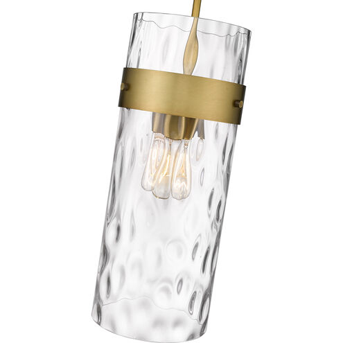Fontaine 3 Light 9 inch Rubbed Brass Pendant Ceiling Light