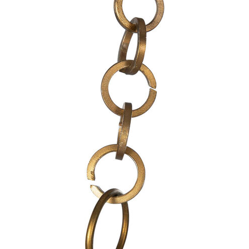 Leo 5 Light 50.75 inch Aged Blonde Brass Chandelier Ceiling Light