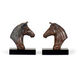 Rustic Modern Hand Colored Bookends, Set of 2