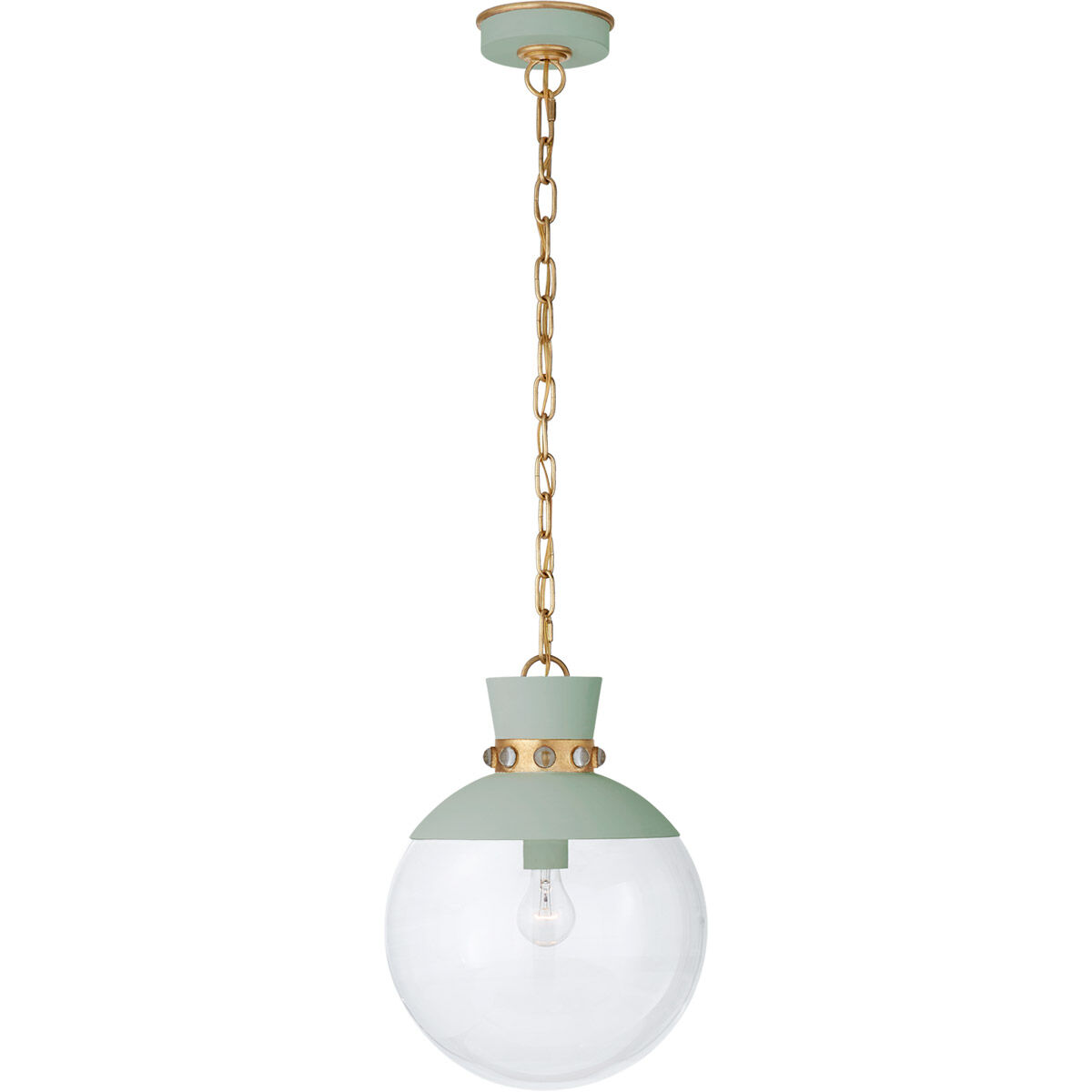 Visual Comfort Julie Neill Lucia 1 Light 14 inch Celadon and Gild Pendant Ceiling Light, Medium JN5051CEL/G-CG - Open Box