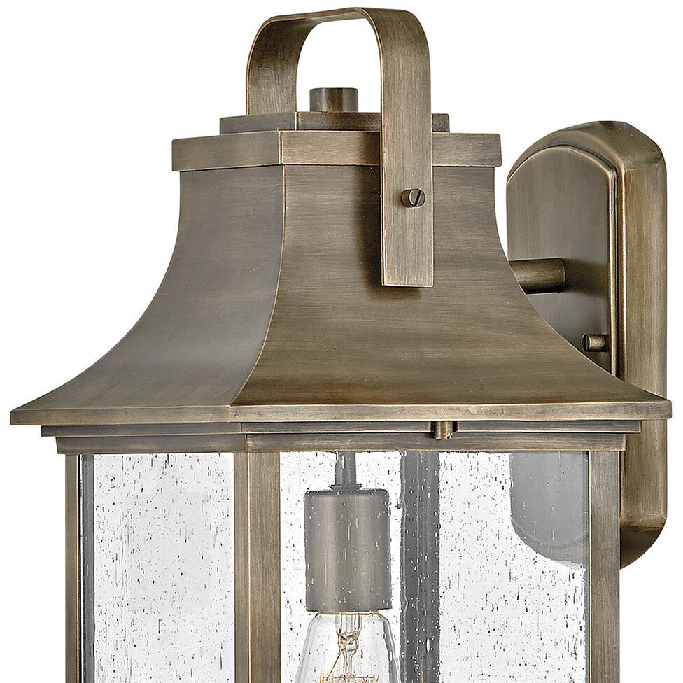 Grant Outdoor Wall Mount Lantern in Burnished Bronze