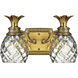 Plantation 2 Light 13 inch Burnished Brass Vanity Light Wall Light