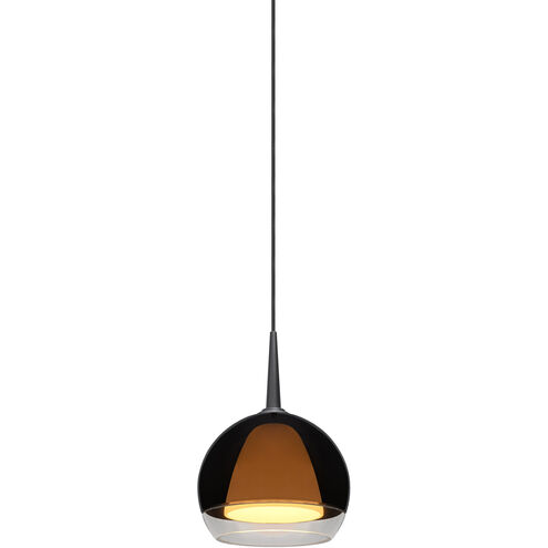 Matrix LED 3 inch Matte Chrome Small Pendant Ceiling Light in Aluminum