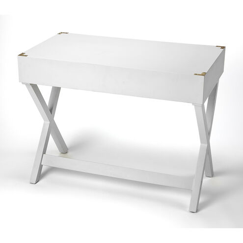 Butler Loft Forster  40 X 22 inch Glossy White Desk & Secretary