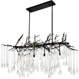 Anita 10 Light 26 inch Black Down Chandelier Ceiling Light