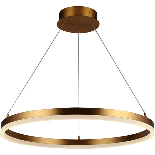Circa LED 24 inch Gold Hanging Pendant Ceiling Light
