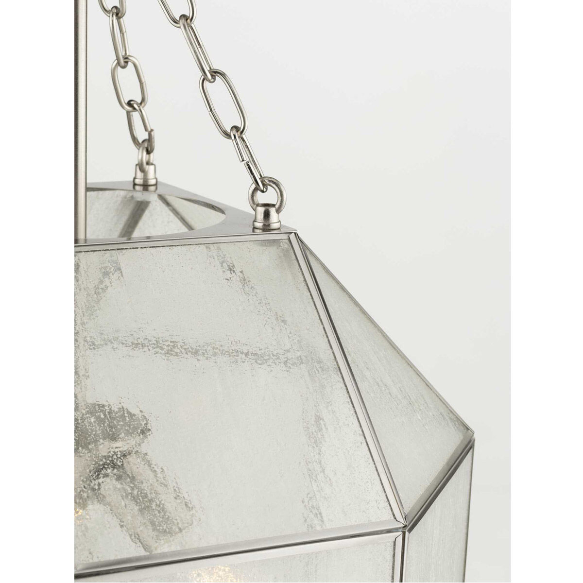 Mauldin 3 Light 17 inch Brushed Nickel Pendant Ceiling Light, Design Series