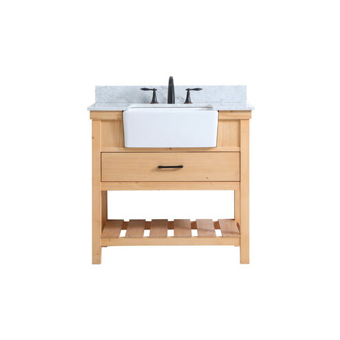Clement 36 X 22 X 34 inch Natural Wood Bathroom Vanity Cabinet