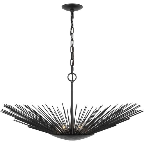 AH by Alexa Hampton Helios 1 Light 32 inch Aged Iron Pendant Ceiling Light