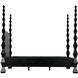 Brancusi Hand Rubbed Black Bed, Queen