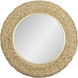 Athena 30.25 X 30.25 inch French Gold with Natural Seagrass Wall Mirror
