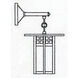 Glasgow 1 Light 16.12 inch Satin Black Outdoor Wall Mount in Gold White Iridescent and White Opalescent