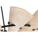 Windmill 60 inch Noir with Weathered Oak Blades Patio Fan
