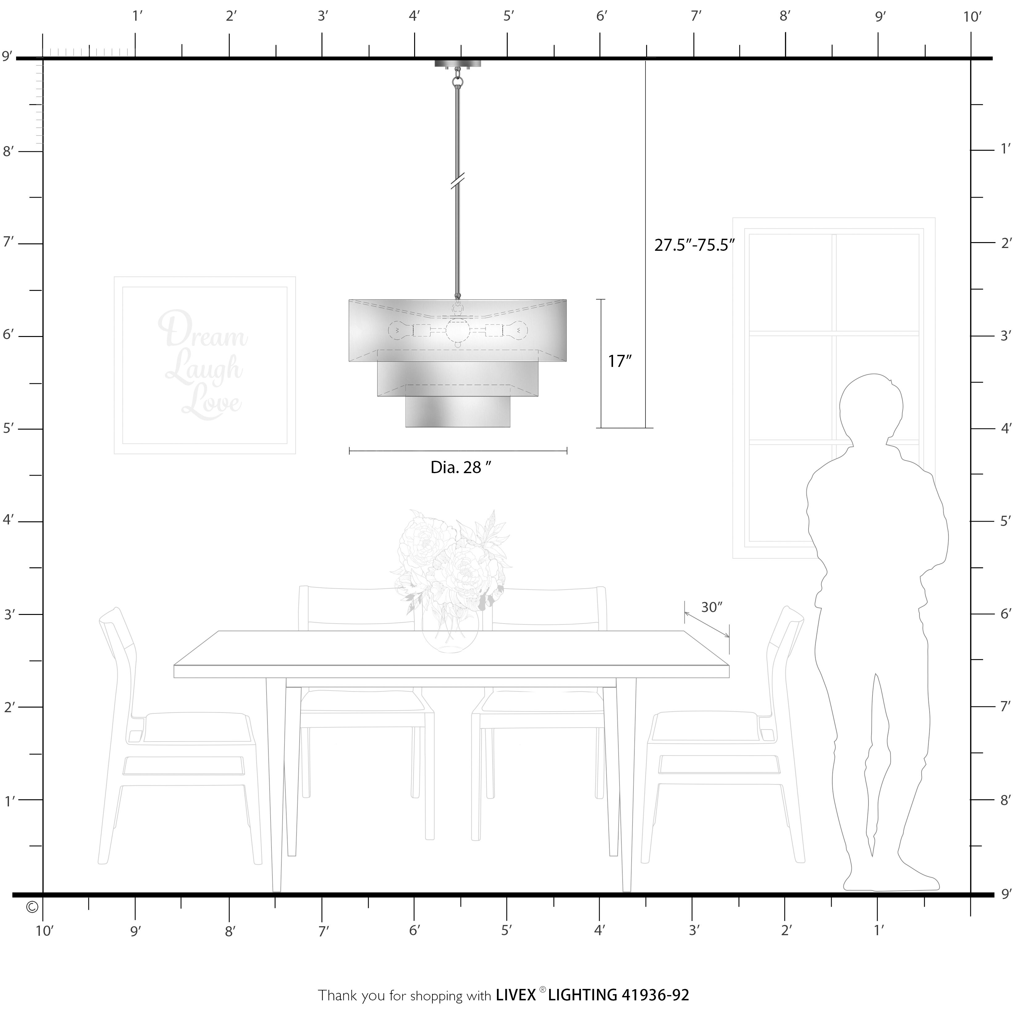 Manorwood 5 Light 28 inch English Bronze Pendant Chandelier Ceiling Light, Medium