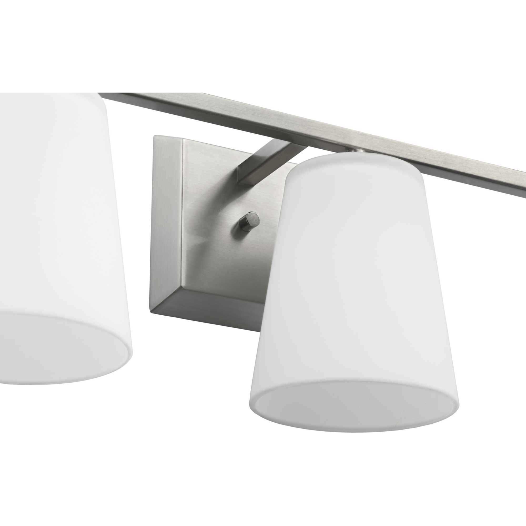 Vertex 3 Light 20.87 inch Brushed Nickel Bath Light Wall Light