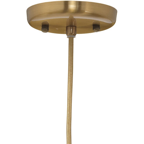 Sophia Carafe 1 Light 6.25 inch Clear with Brass Pendant Ceiling Light