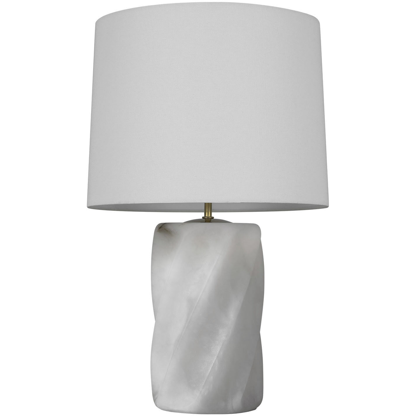 AERIN Ripley 24.75 inch 15 watt Alabaster Torsade Table Lamp Portable Light
