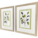 Retreat with Stripes Green and Blue and Multi and Beige Framed Art, Propac