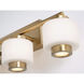 Sydney LED 28 inch Light Antique Brass Vanity Light Wall Light