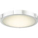 Halo LED 12.9 inch Chrome Flush Mount Ceiling Light