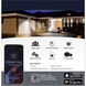 Starfish LED 8.46 inch Black Outdoor Security Light