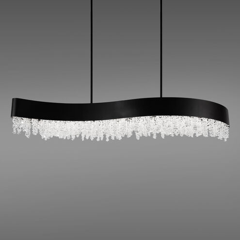 Soleil LED 48 inch Black Linear Pendant Ceiling Light, Schonbek Signature