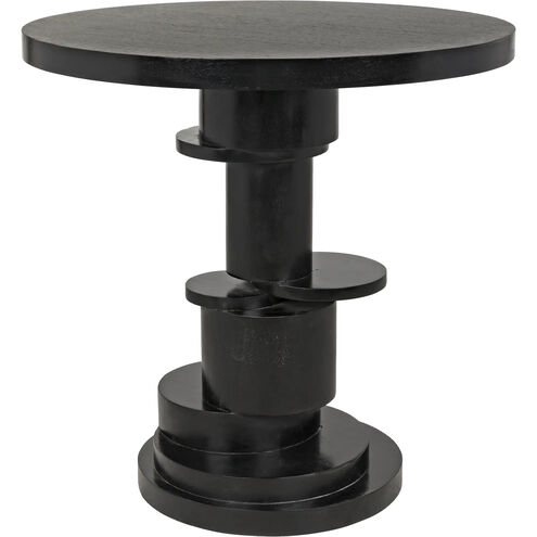 Hugo 28 X 28 inch Hand Rubbed Black Side Table