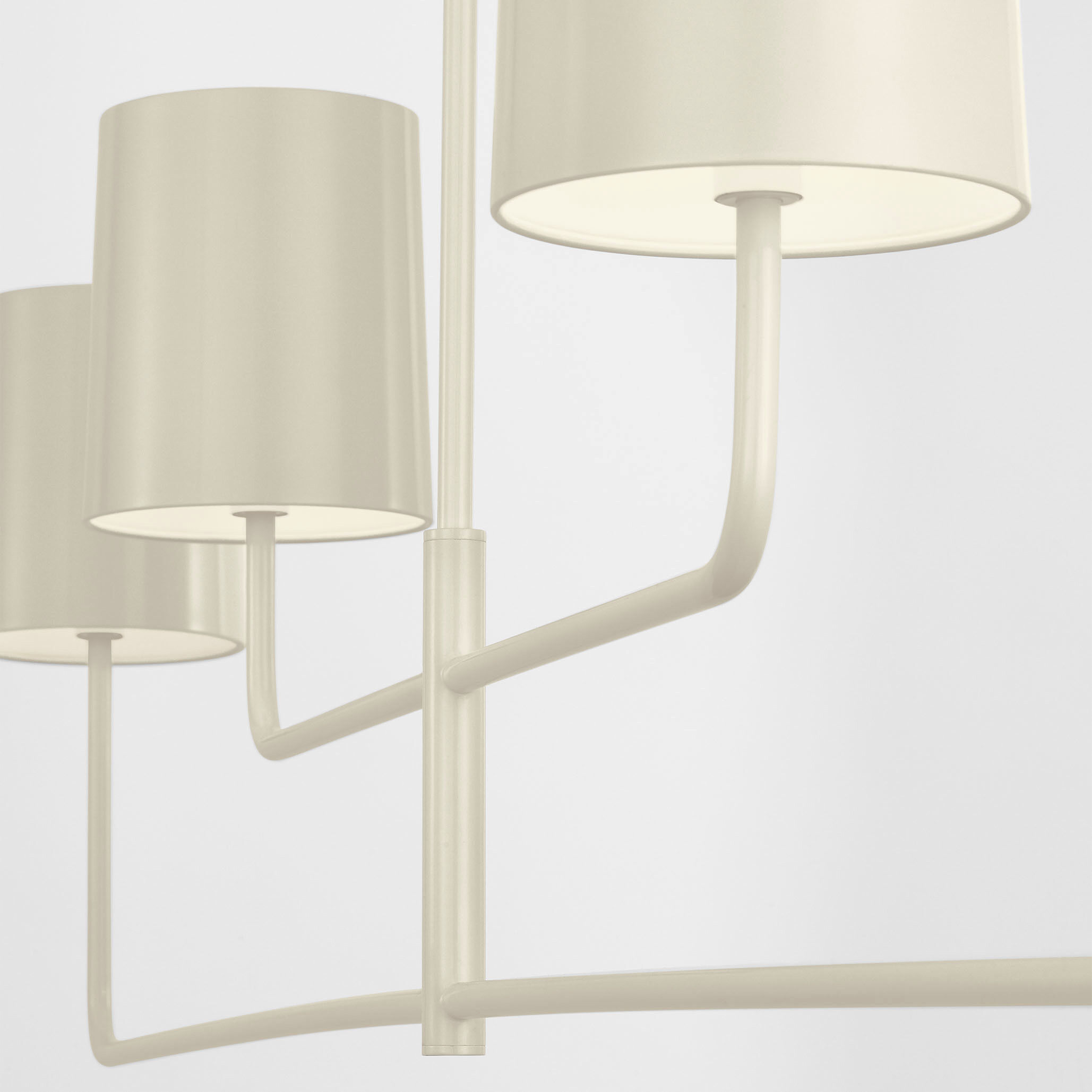 Barbara Barry Go Lightly LED 70 inch China White Linear Chandelier Ceiling Light