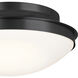 Bretta 3 Light 17.75 inch Black Flush Mount Ceiling Light