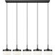 Renaud LED 46 inch Matte Black Linear Chandelier Ceiling Light