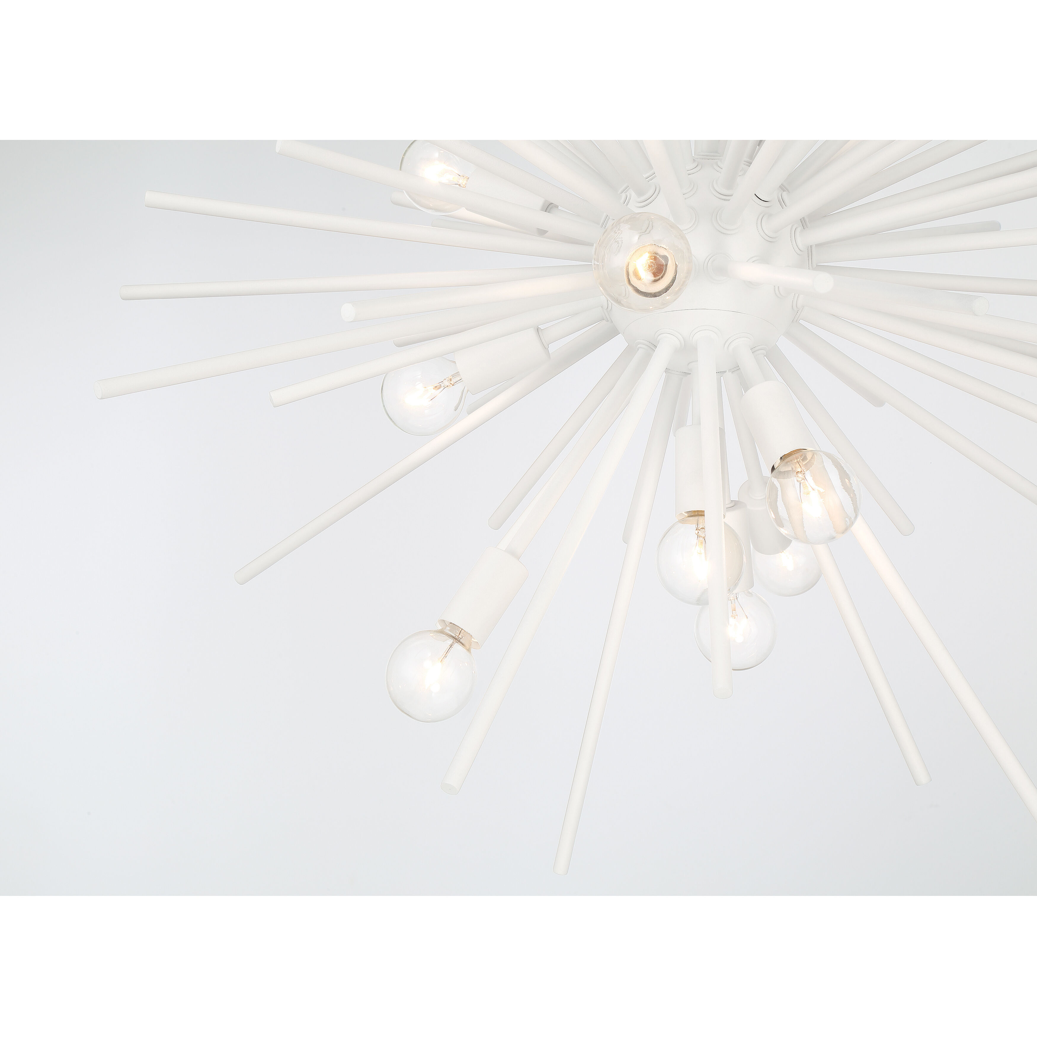Bessel 15 Light 30 inch Sand White Pendant Ceiling Light