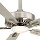 Contractor Plus 52 inch Brushed Nickel with Silver Blades Ceiling Fan