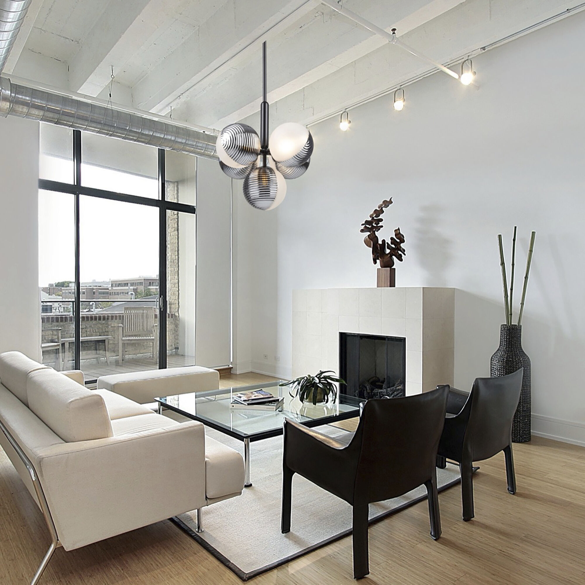 Bolla LED 15.75 inch Black Pendant Ceiling Light