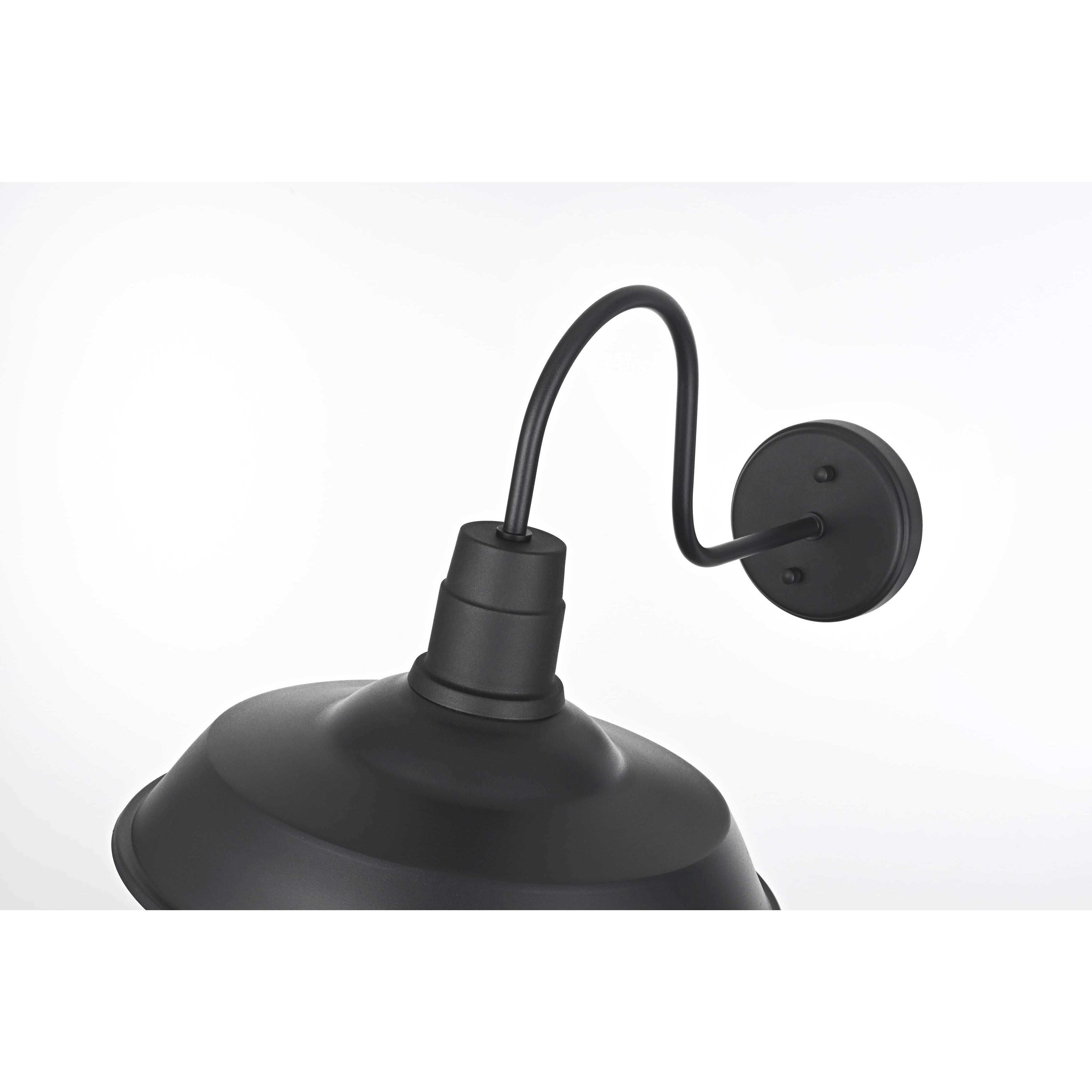 Rayan 1 Light 15 inch Black Outdoor Wall Sconce