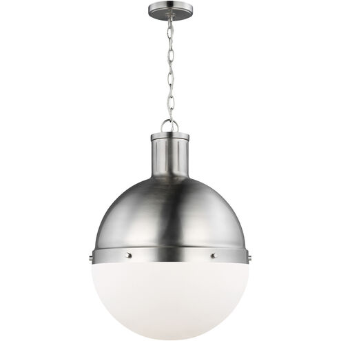 TOB by Thomas O'Brien Hanks 1 Light 16 inch Brushed Nickel Pendant Ceiling Light