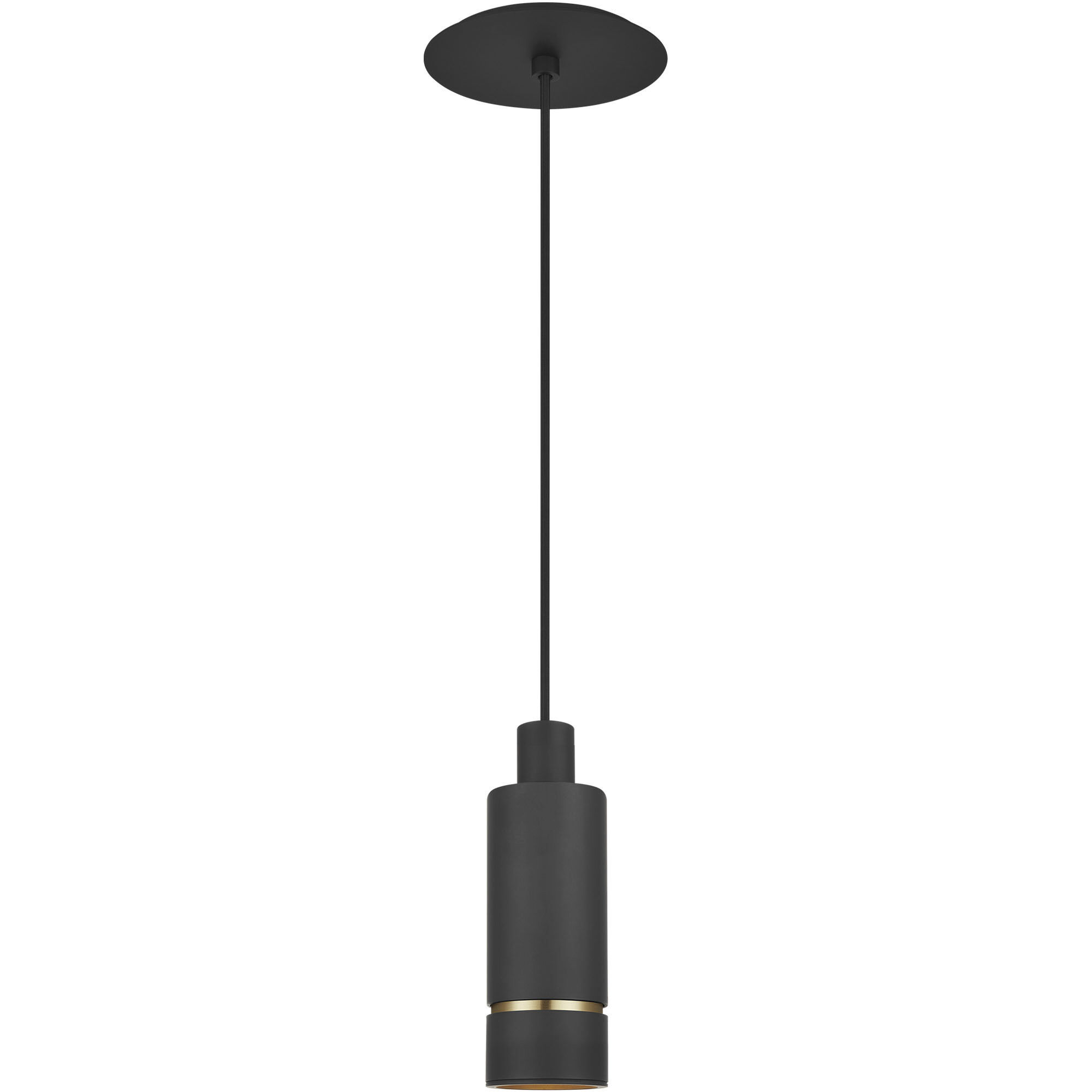 Mick De Giulio Sottile LED Nightshade Black Pendant Ceiling Light, Integrated LED