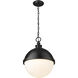 Peyton 2 Light 14.5 inch Matte Black Pendant Ceiling Light