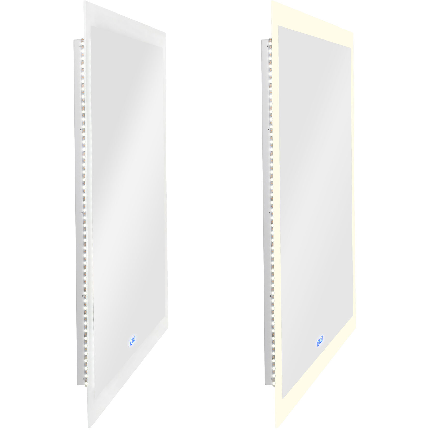 Abigail 40 X 36 inch Matte White Mirror, Rectangle