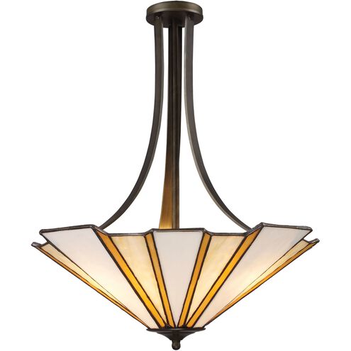 Fulton 3 Light 24 inch Antique Bronze Pendant Ceiling Light