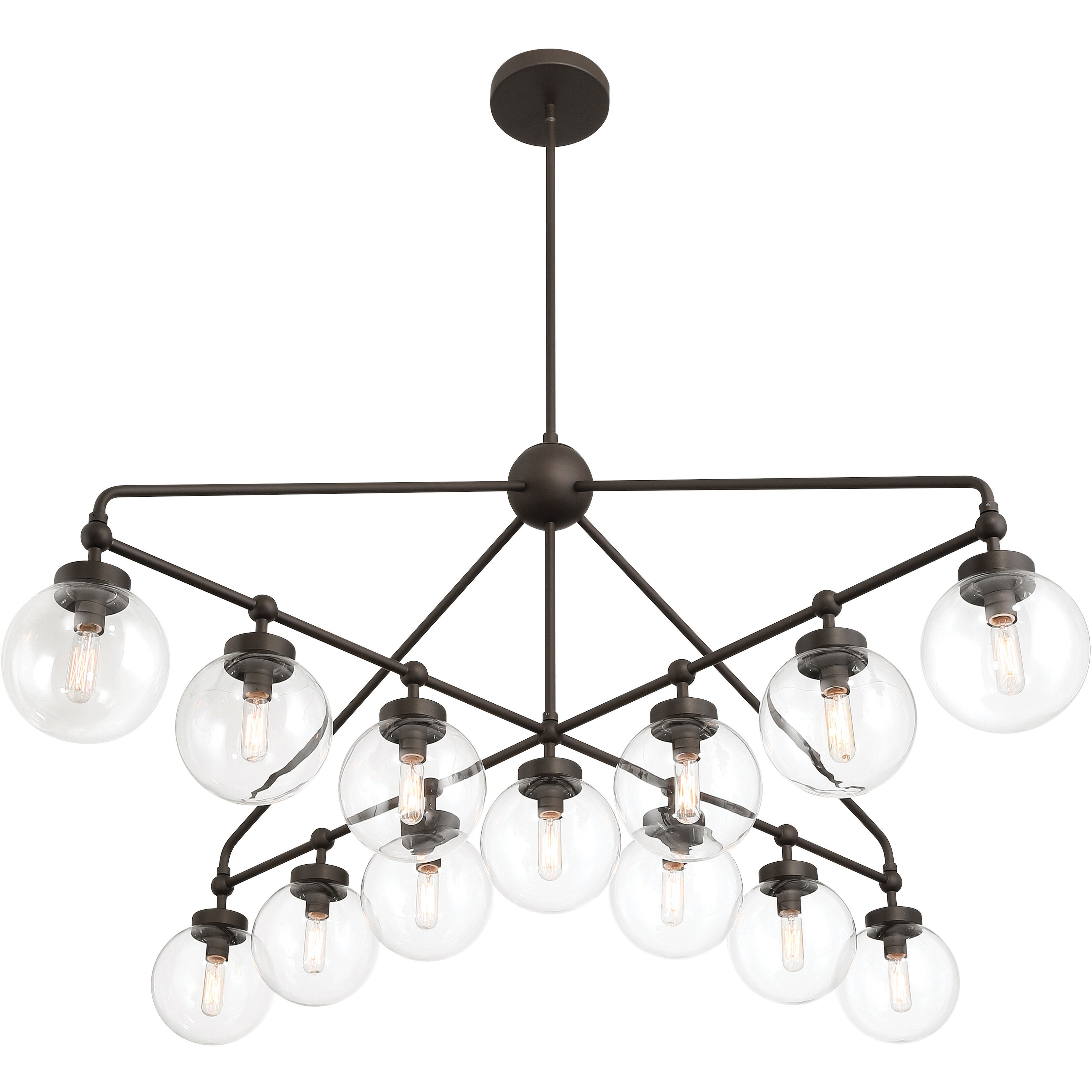 Stella 13 Light 52 inch Dark Bronze Chandelier Ceiling Light