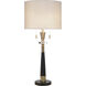 Steel 35.5 inch 60 watt Larson Gold and Black and White Table Lamp Portable Light