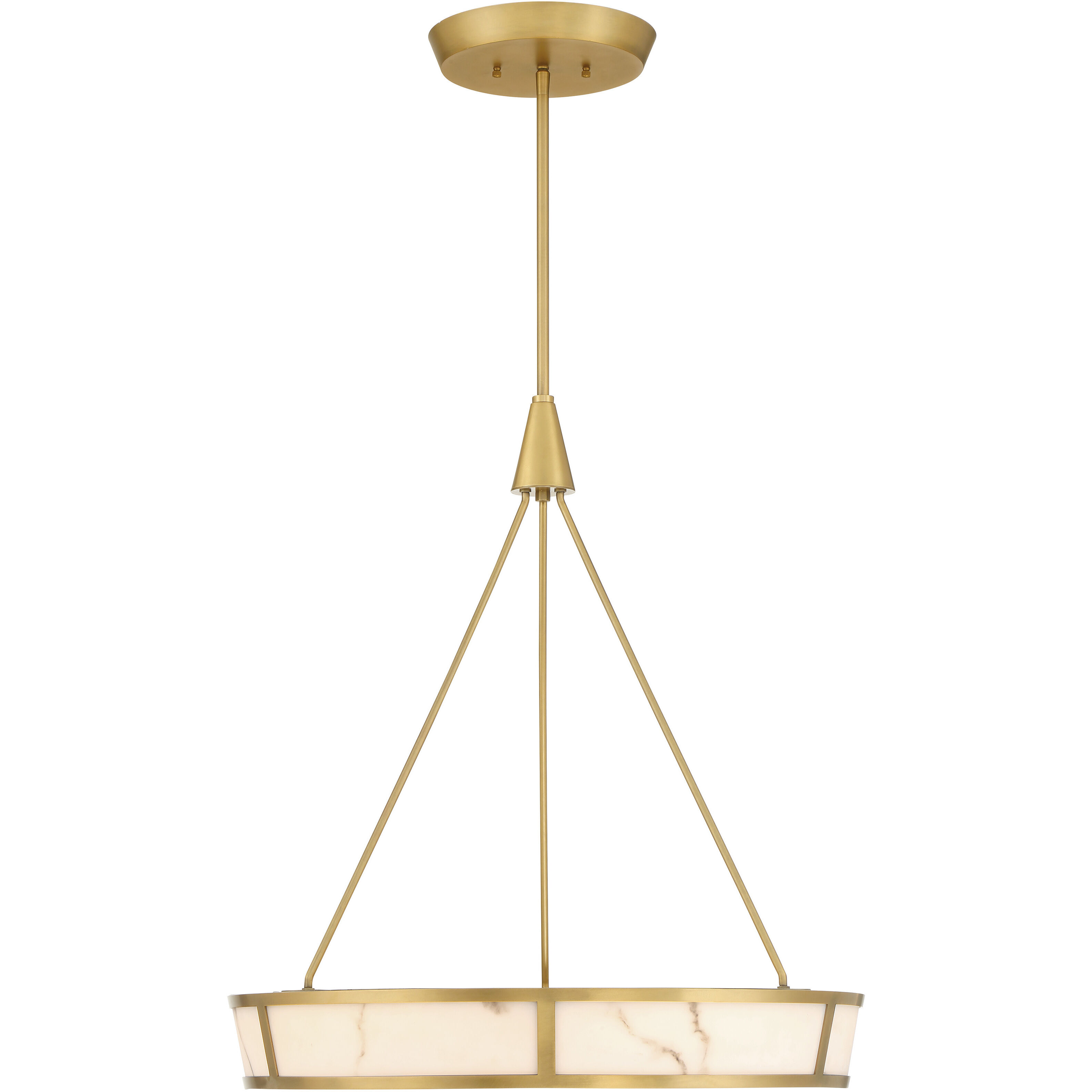 Velaris LED 24 inch Legacy Brass Pendant Ceiling Light